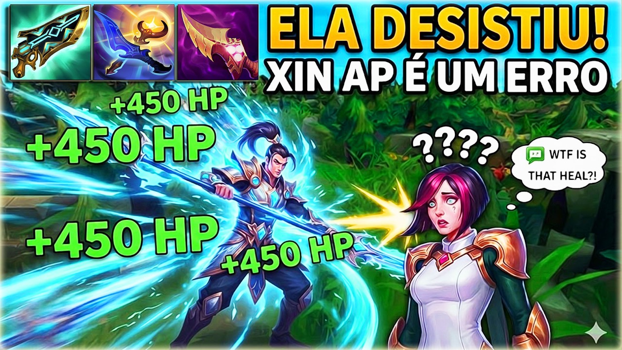 ELA DESISTIU DE LUTAR! Minha Build de XIN ZHAO AP deixou essa Fiora COMPLETAMENTE MALUCA!