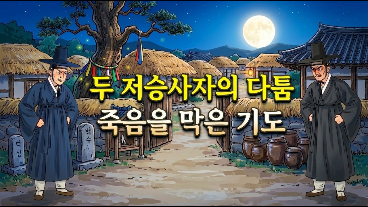 두 저승사자가 다투던 밤, 스님은 끝까지 기도했습니다
