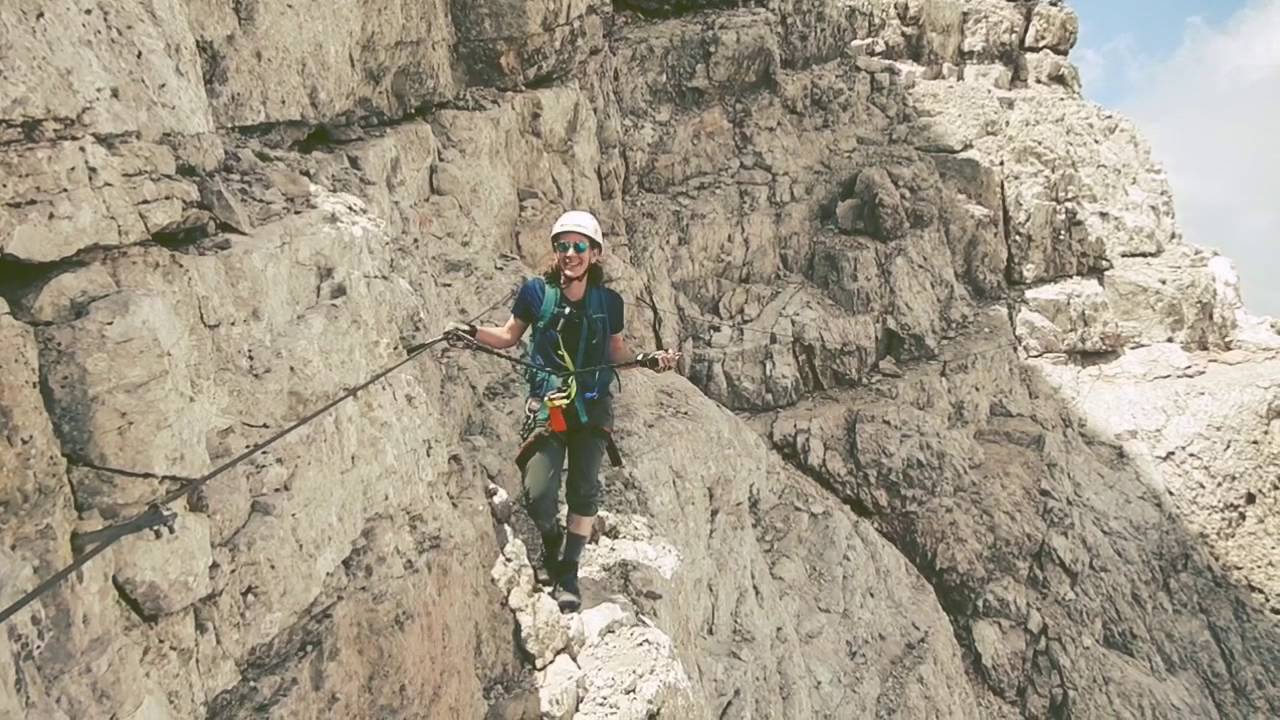 Monte Civetta, via ferrata, Dolomites, Italy