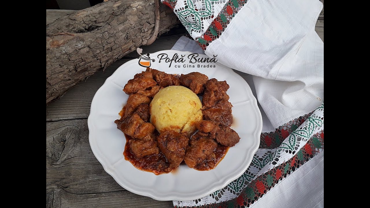 Tochitura dobrogeana, bucovineana sau tochitura de porc cu ceapa si bulion | Gina Bradea