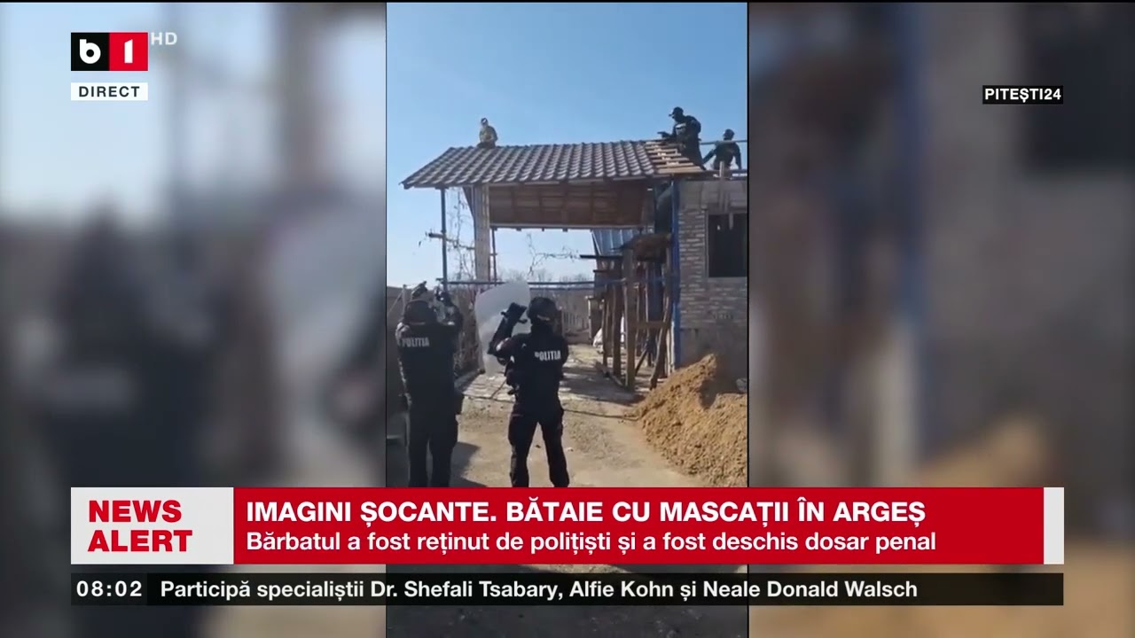 IMAGINI ȘOCANTE. BĂTAIE CU MASCAȚII ÎN ARGEȘ_Știri B1TV_15 mar. 2026