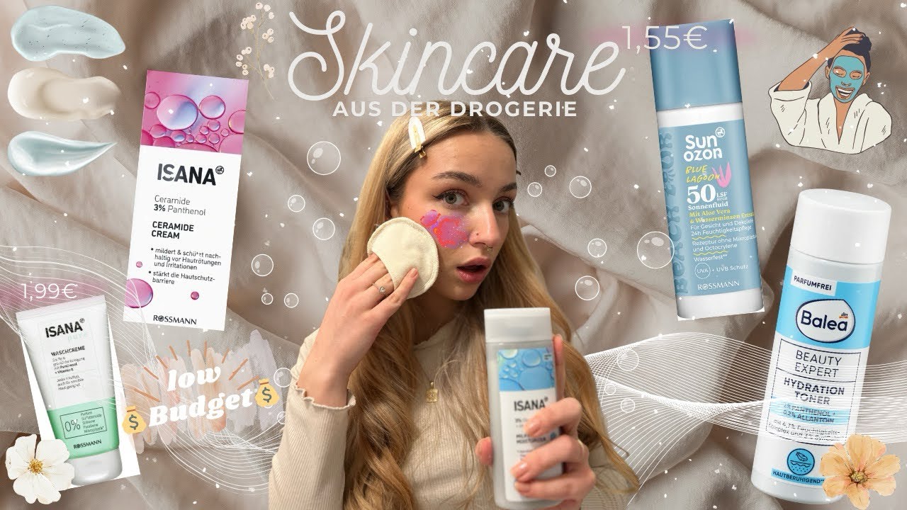 Die GÜNSTIGSTE Skincare Routine aus der Drogerie😍❤️und es kostet einfach fast NICHTS!💵✨