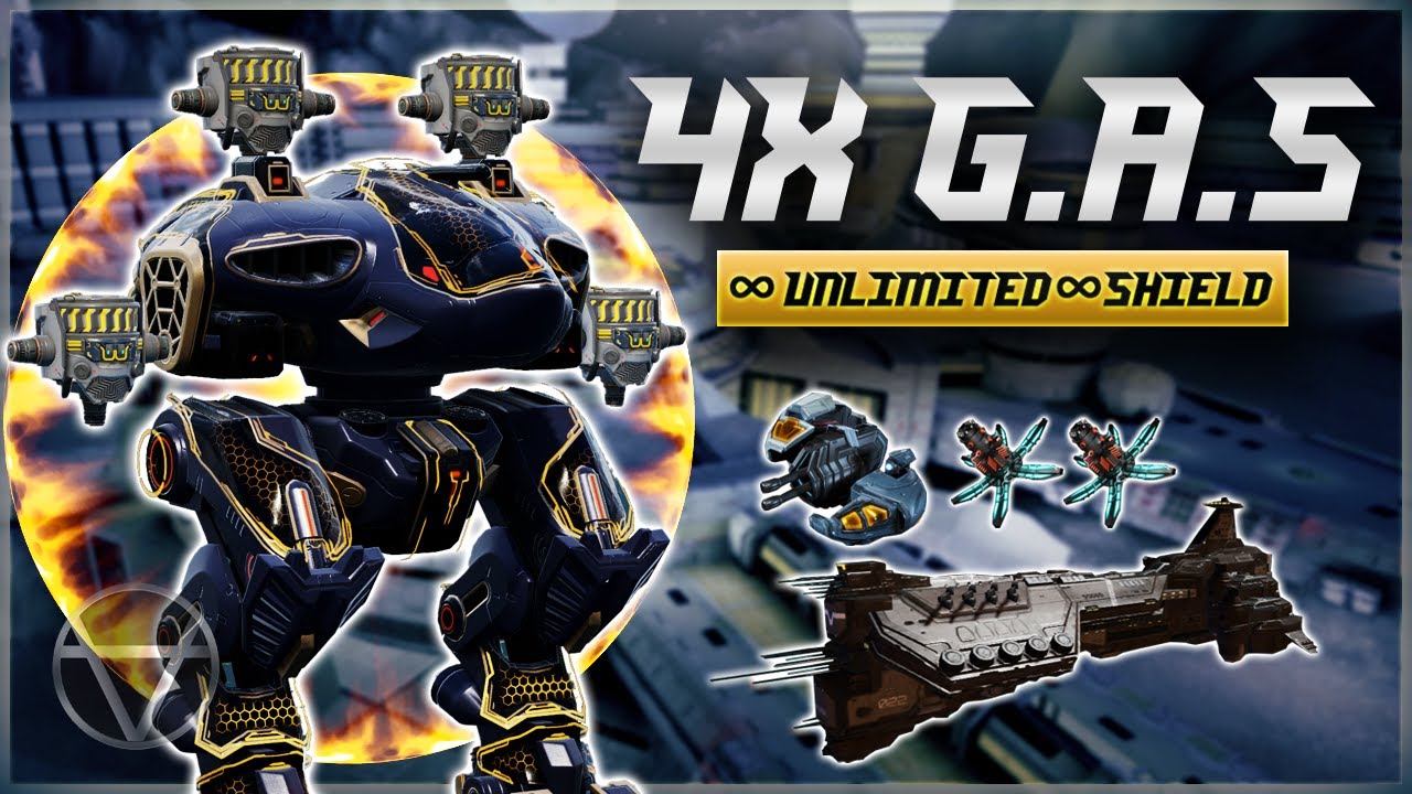 [WR] 🔥 UNLIMITED ∞ Shield w/ 4X G.A.S + Aopo + Paladin – Mk3 Gameplay | War Robots