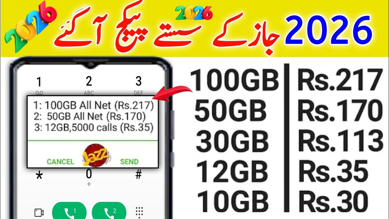 Jazz New Sasta Internet Package//Jazz Daily And Weekly And Monthly All Internet Package//