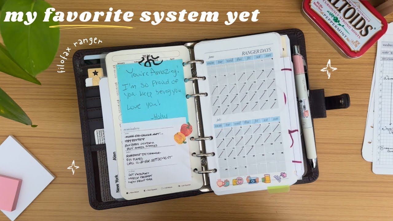 Filofax Planner System Update ✨ One Book July