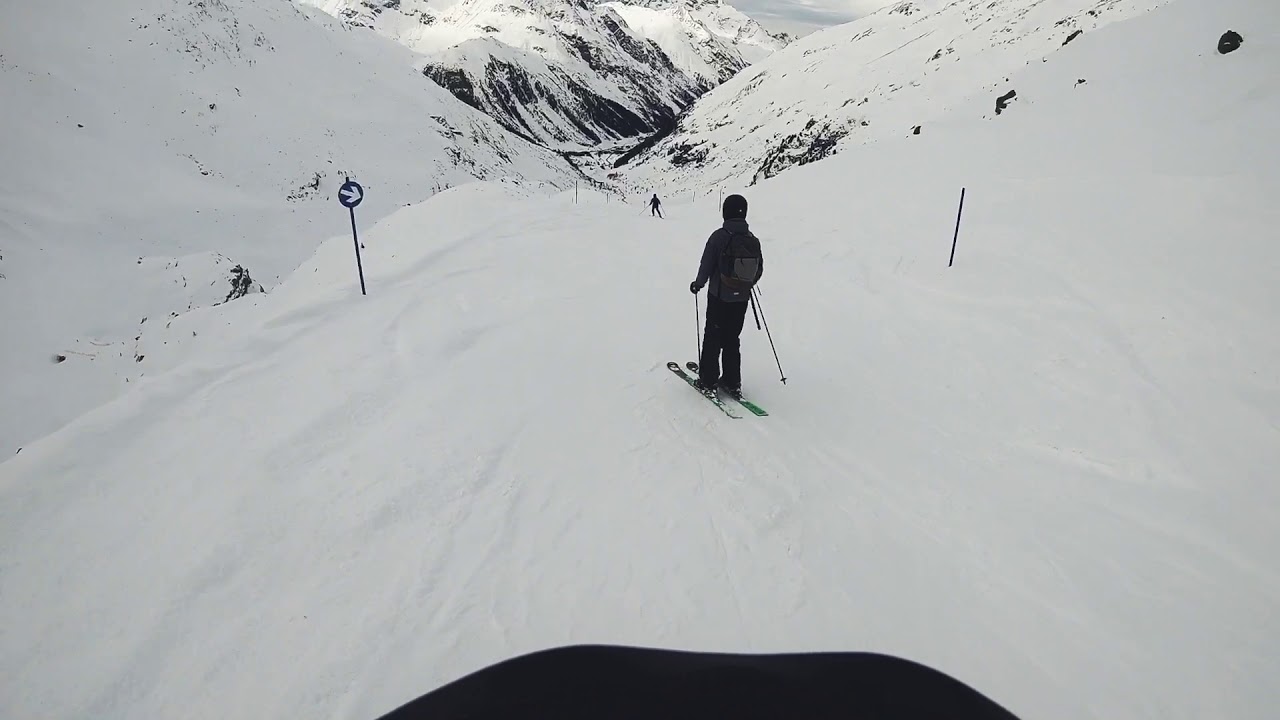 Talabfahrt vom Pitztaler Gletscher
