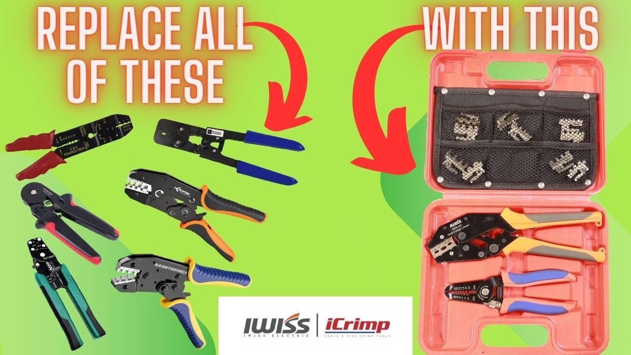 IWISS Ratchet Crimping Tool Set Review - How Many Tools Can It Replace For You?