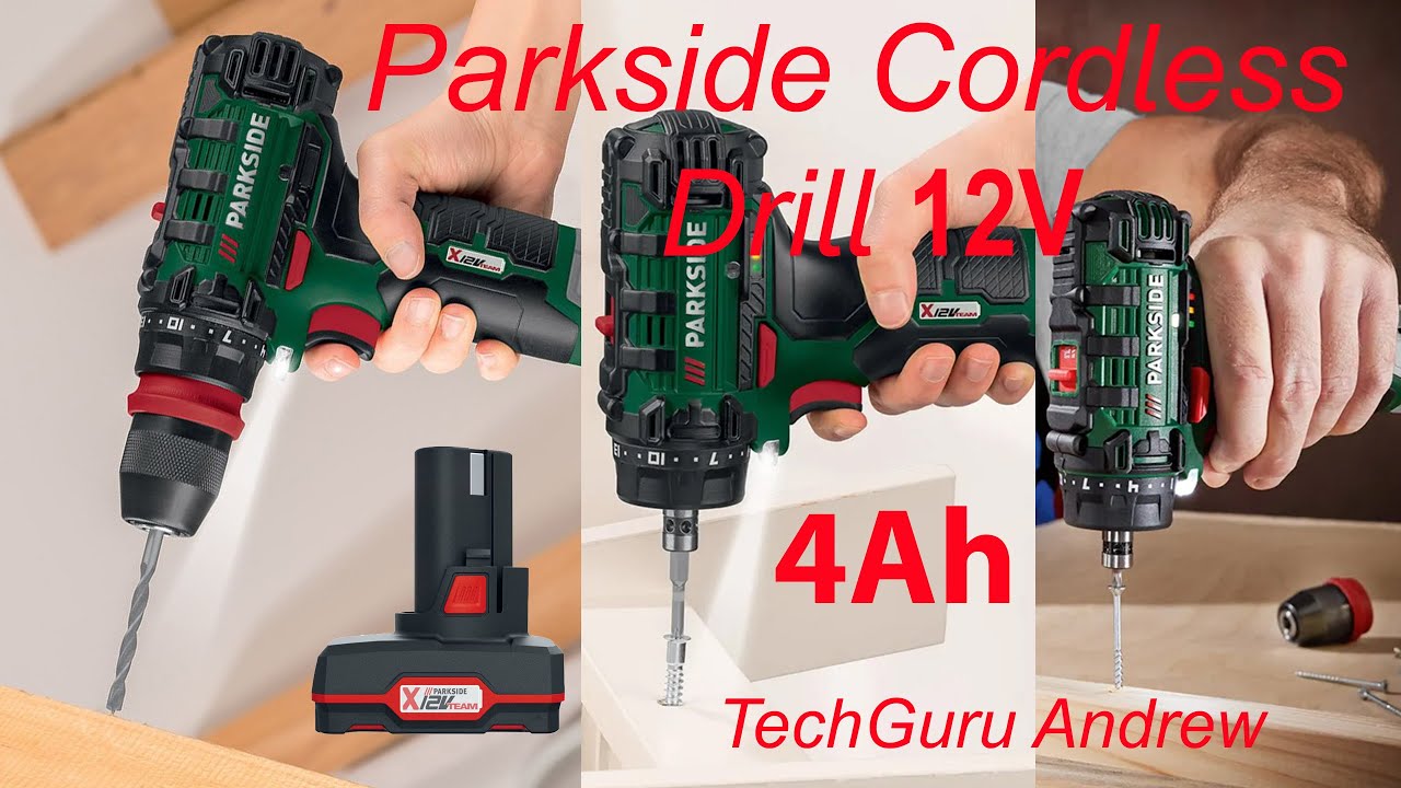 Тестирование аккумуляторной дрели Parkside 12 В PBSA 12 F5
