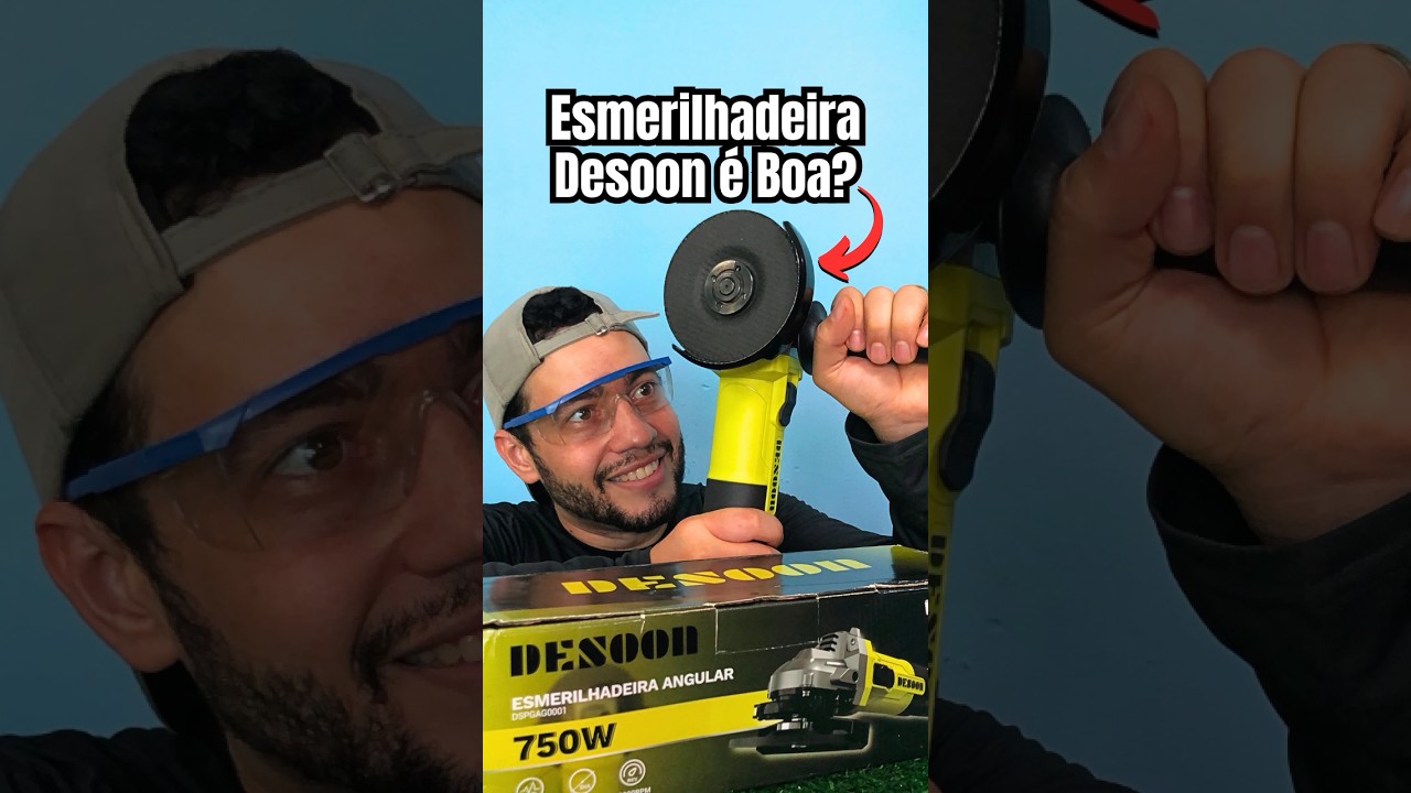 Essa Esmerilhadeira e Lixadeira Desoon 750W promete ser boa! Ser&aacute;? 🤔 Testei! 🤯