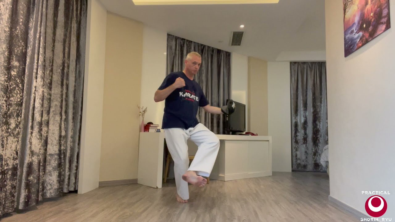 Kihon Solo Pad Drill for Shovel Kick and Sweep