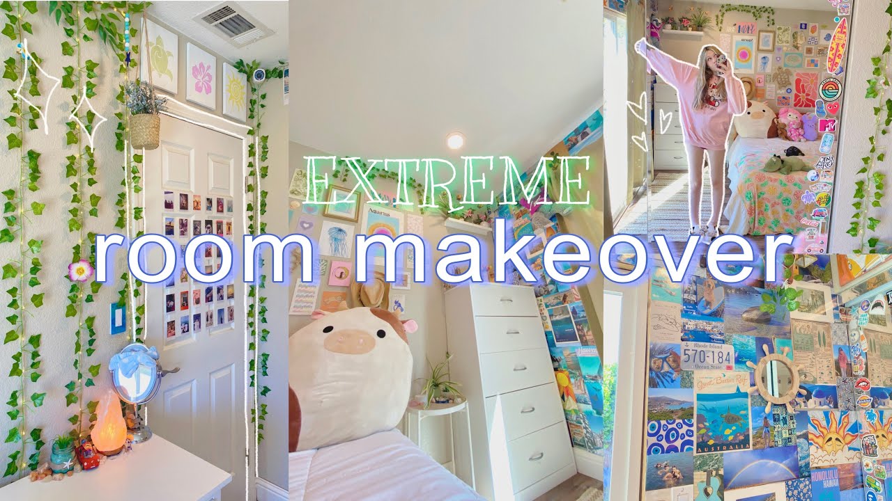 EXTREME ROOM TRANSFORMATION!! tiktok/danish pastel inspired *aesthetic*