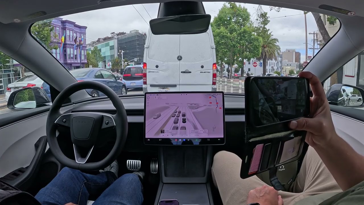 Tesla FSD drives 30 minutes through San Francisco parking spot to parking spot with Alexander and JC
