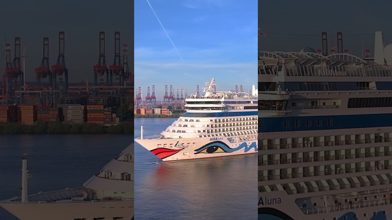 AIDAluna arrives in Hamburg - First call of 2025 ✨✨ 