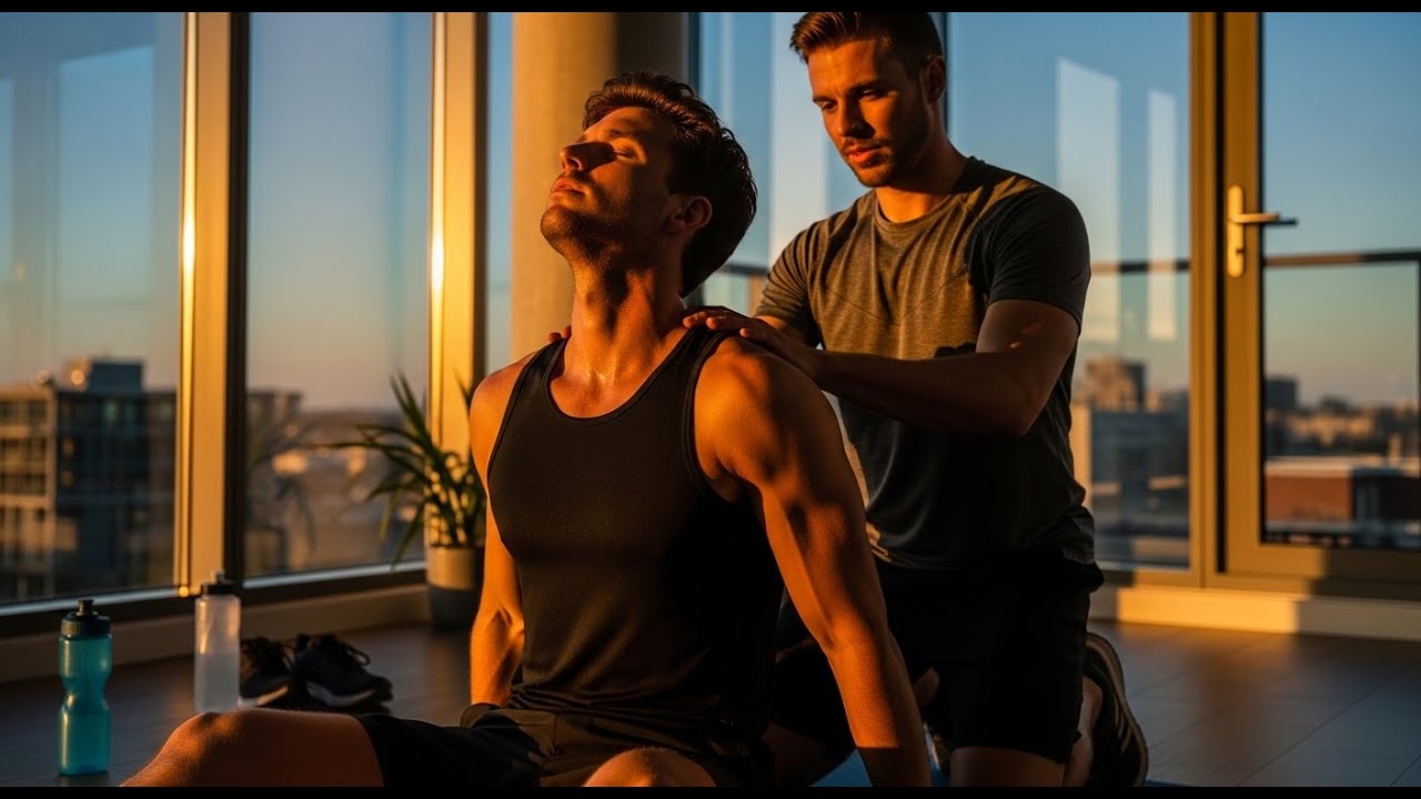 He Helped Me Stretch After the Run - Pushed Down Slowly | Gay Tale