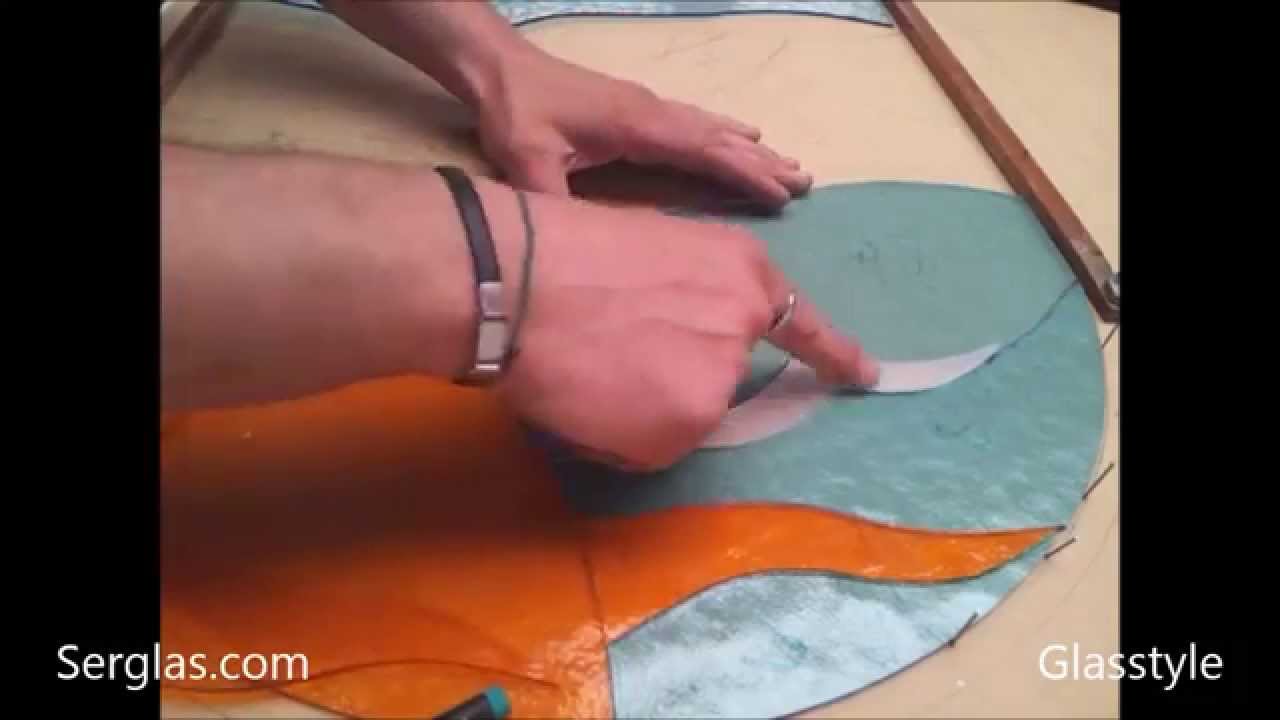 Costruzione vetrata artistica tiffany Venezia Maestro Serena Marco Serglas glasstyle