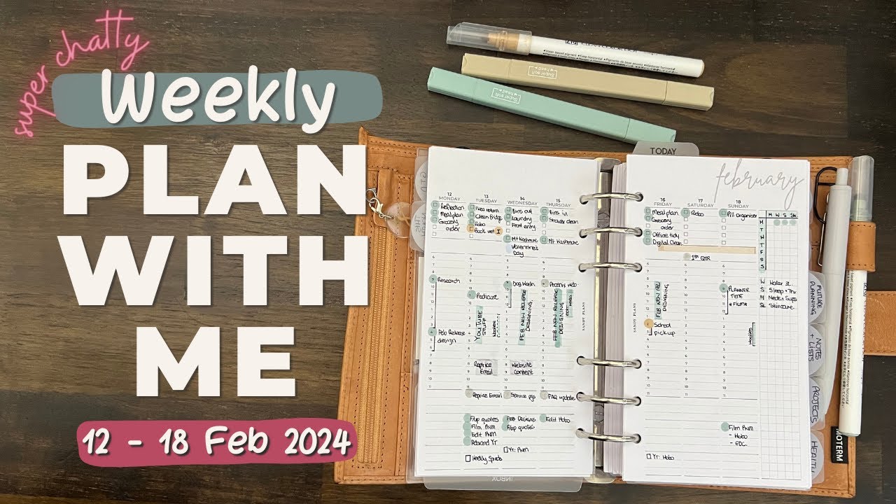 PLAN WITH ME | 12-18 Feb 2024 | Moterm Personal Planner
