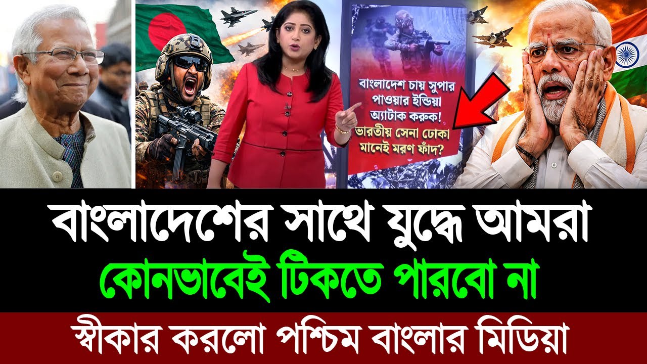 বাংলাদেশের সাথে যুদ্ধে আমাদের ভারতের হার নিশ্চিত (পশ্চিম বাংলা মিডিয়া) BD Tube Infotainment