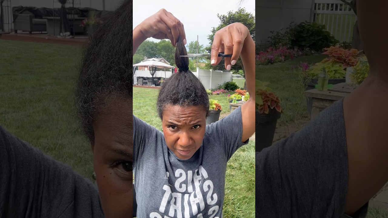 The big chop! Trust the process, be bold and fearless! #fearless #bigchop  #hairstyle  #shorts #life