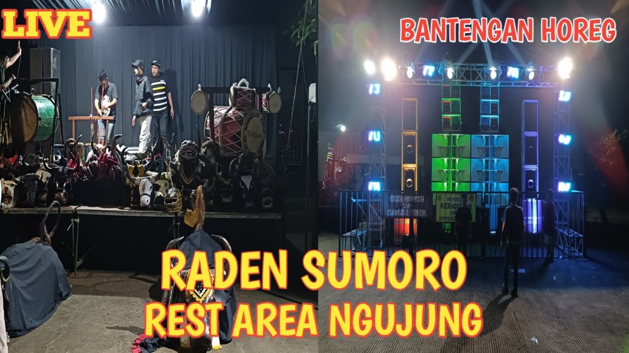 PENCAK SILAT DAN BANTENGAN RADEN SUMORO. LIVE REST AREA NGUJUNG