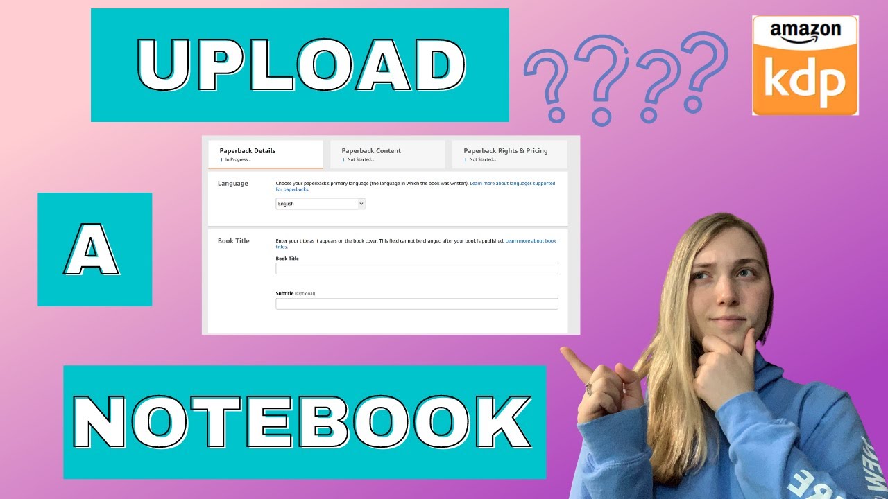 How To Upload A Notebook | Amazon KDP | Tutorial
