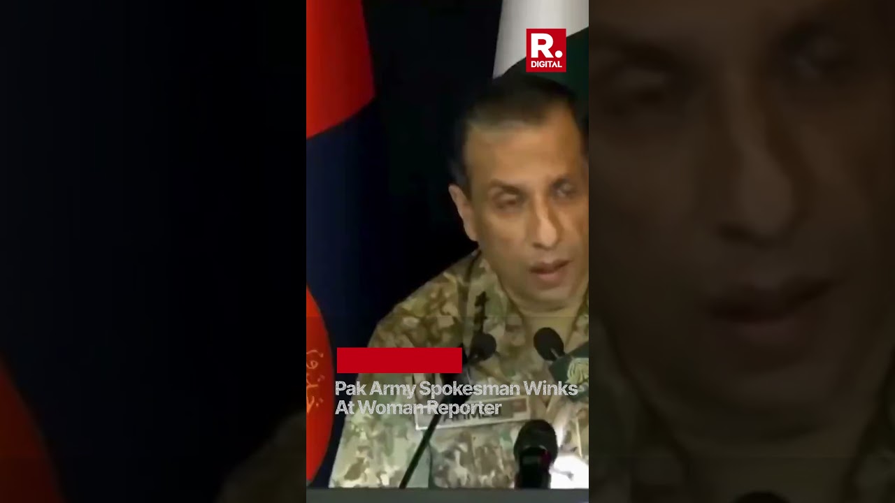 Pak Army Spokesperson Faces Backlash for Winking at Journalist