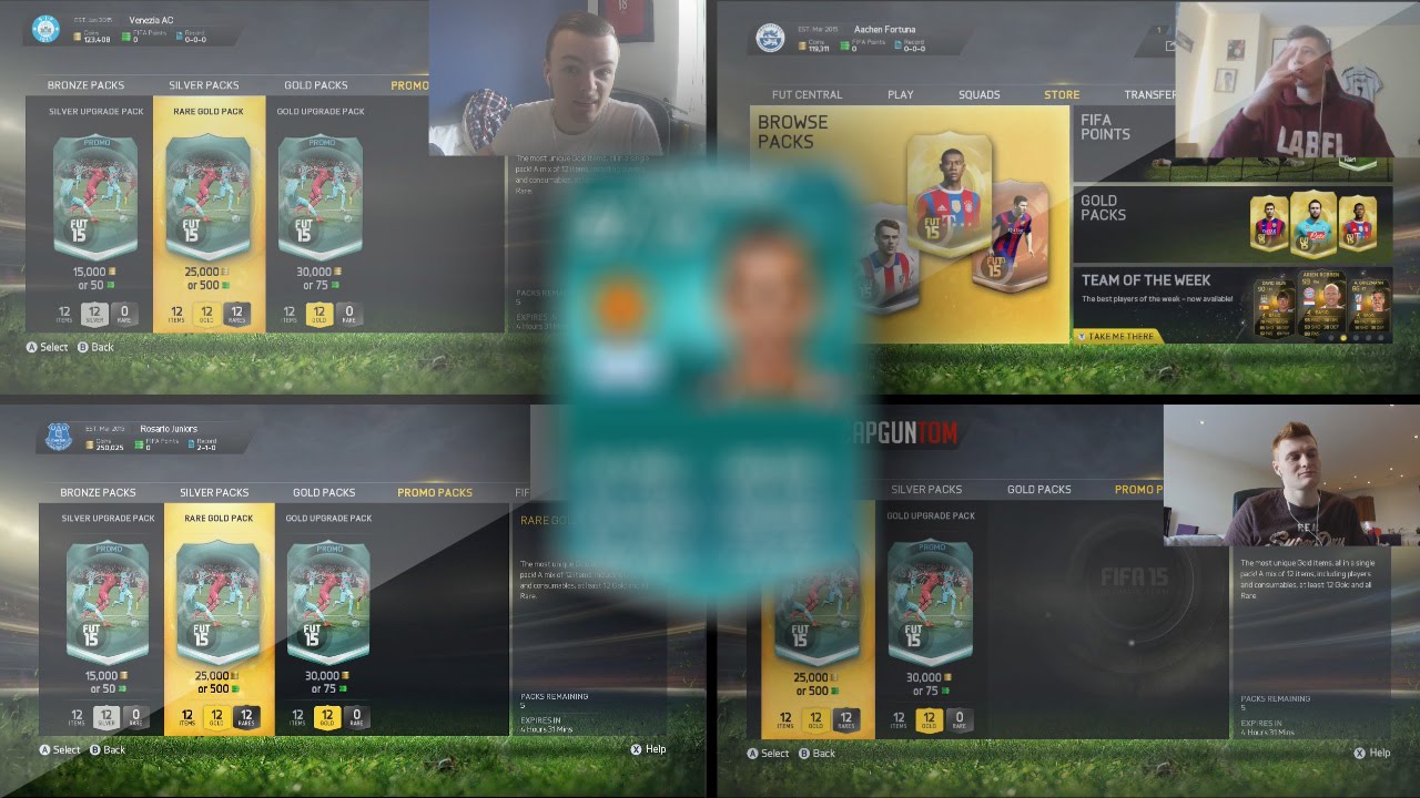 MASSIVE FIFA YOUTUBER DISCARD PACKS - AJ3FIFA & CAPGUNTOM & XJMX25
