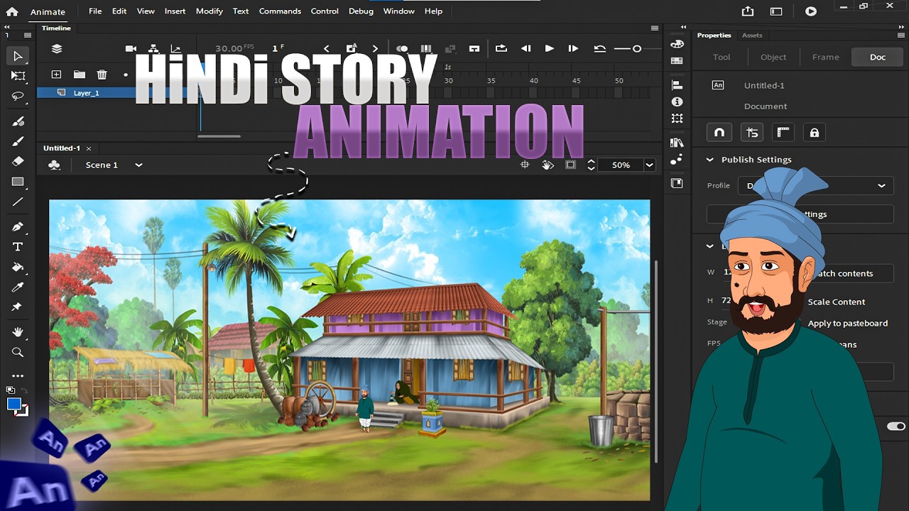 adobe animate cc tutorial for beginners in hindi  | RacEducater | The Adobe Animate CC Crash Course