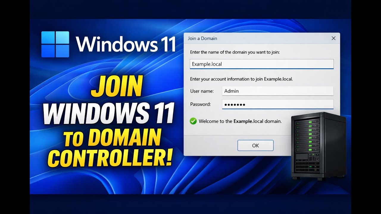 How to Join a Windows 11 Client to an Active Directory Domain (Beginner Tutorial) #activedirectory