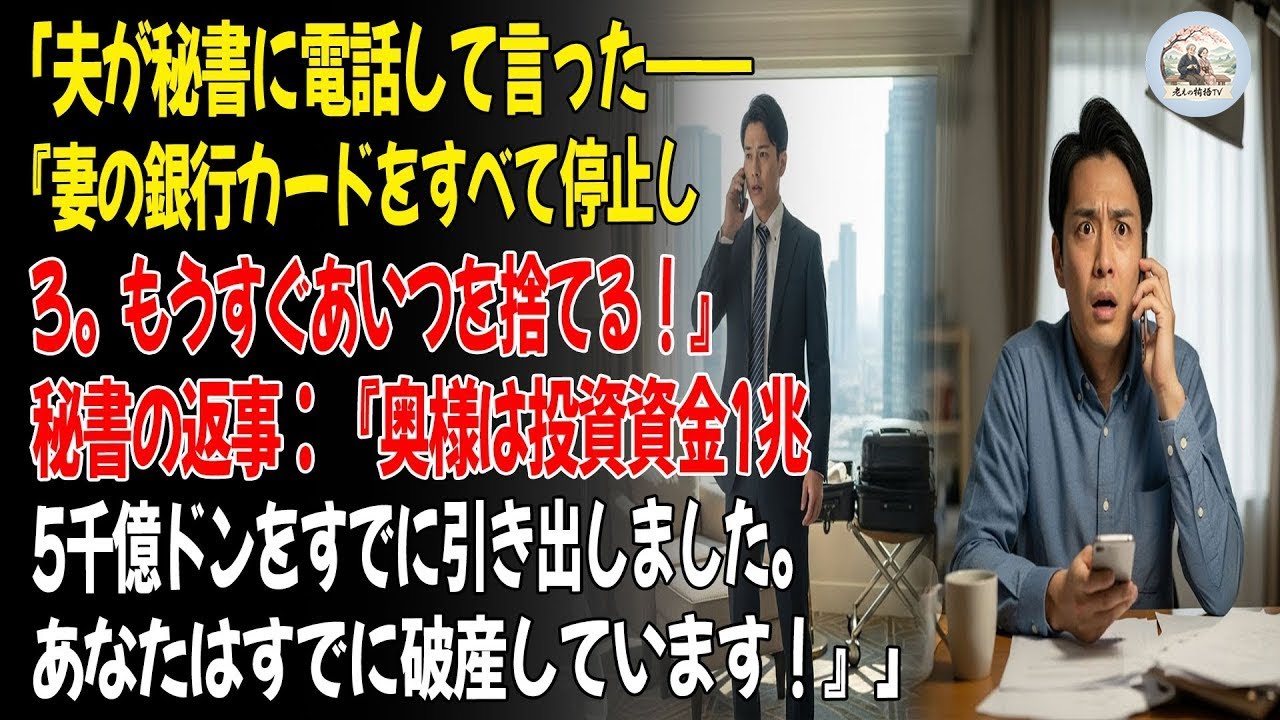 「浮気した夫が秘書に電話して言った――『妻の銀行カードをすべて停止しろ！』秘書の返事：『奥様はすでに1兆5千億ドンを引き出しました。あなたはもう破産です。』」😮