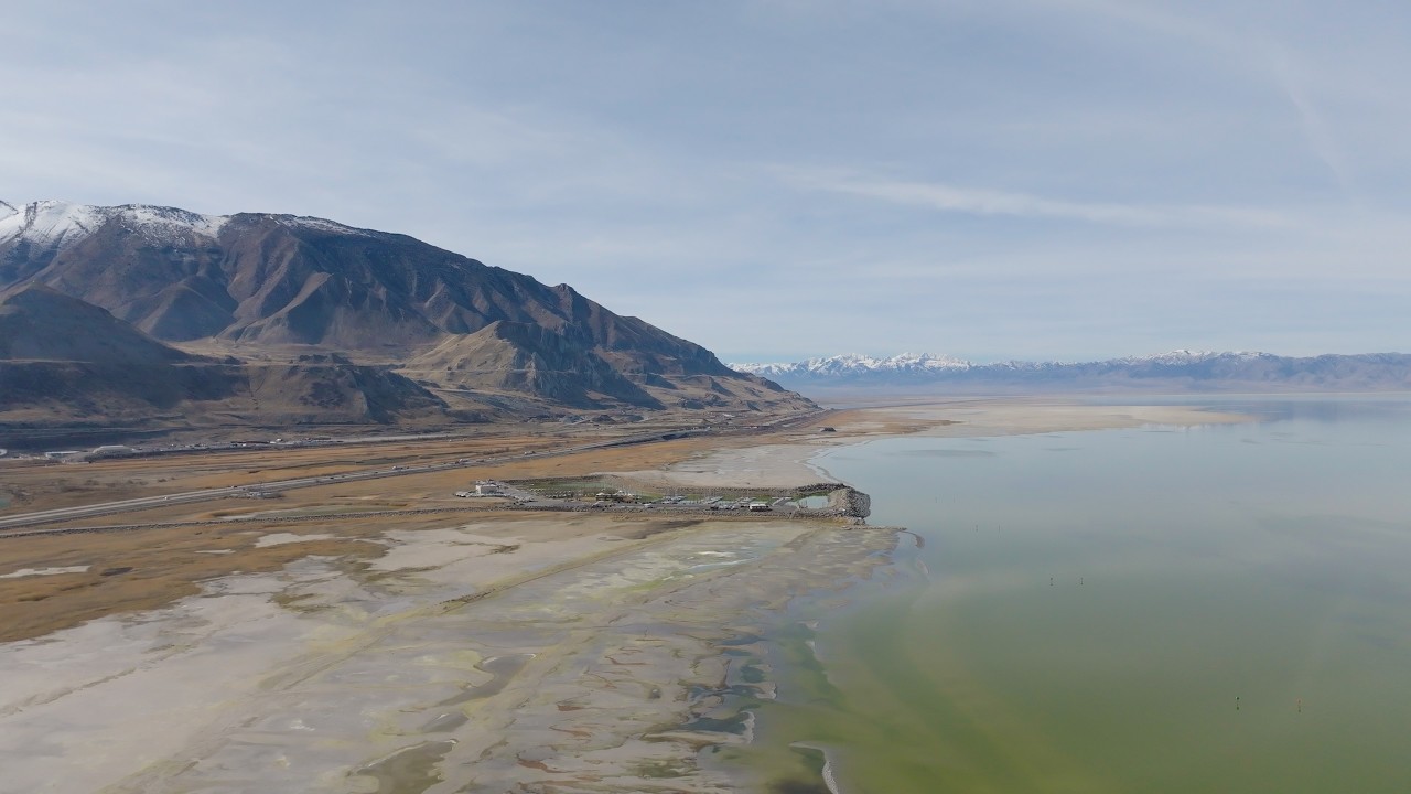 Great Salt Lake, Utah Aerial Drone