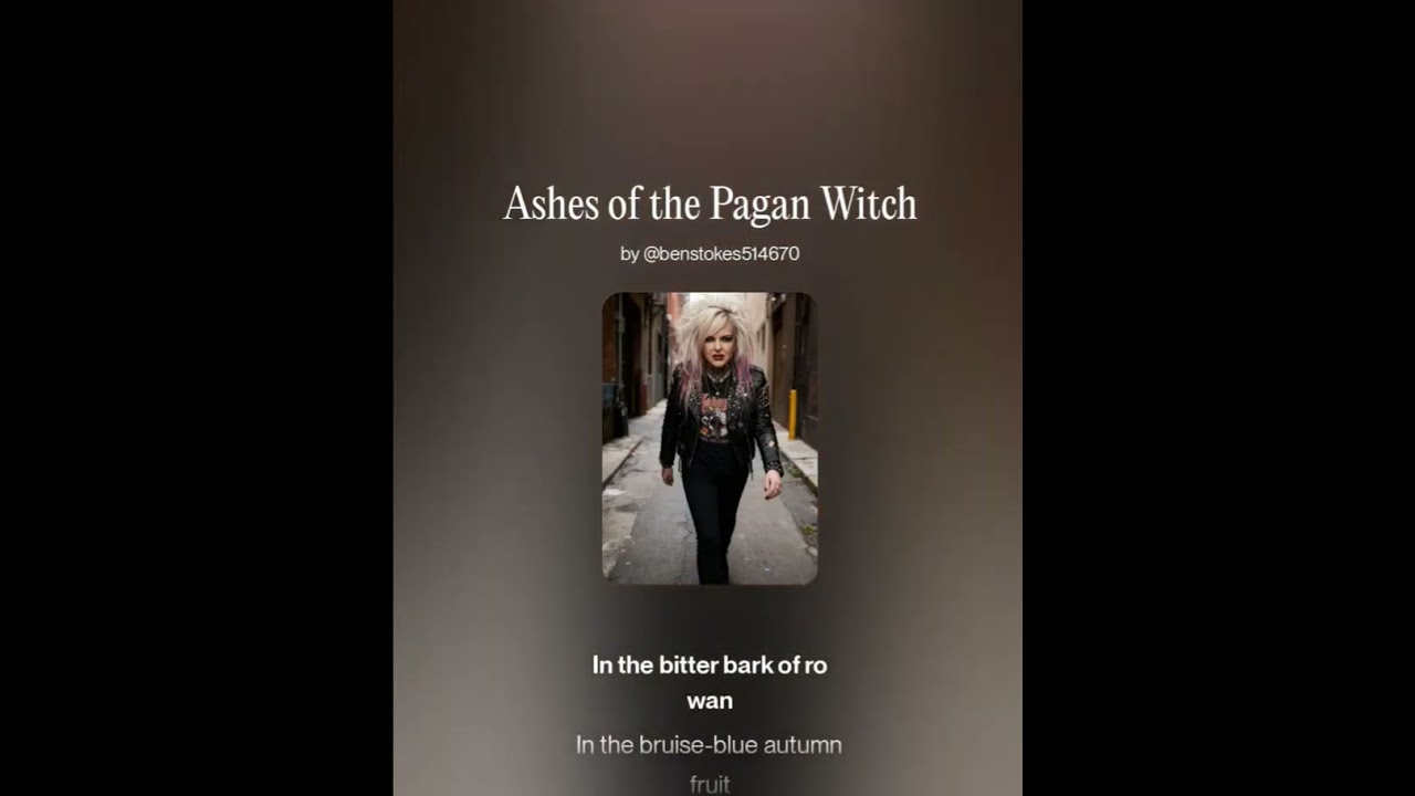 Ashes of the pagan witch