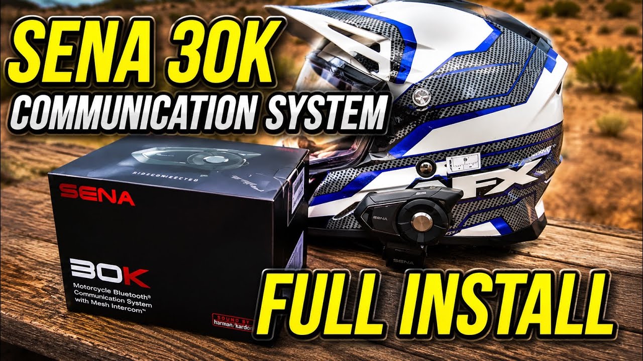 Sena 30K Bluetooth / Mesh Motorcycle Communication System Full Install #senabluetooth