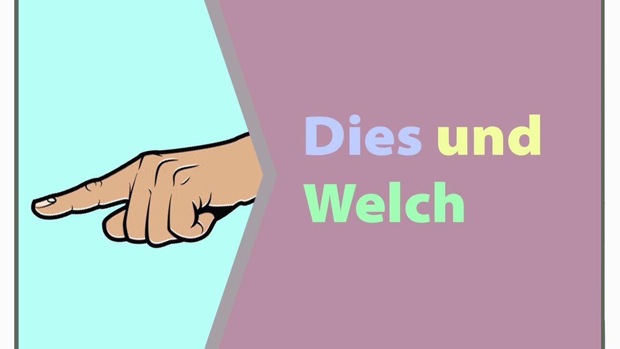 Les Jerman Gratis - Grammatik - Dies und Welch (G21) A2.1