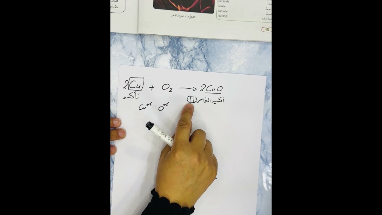 الصف التاسع/الكيمياء/درس التأكسد والاختزال والخلايا الجلفانية ج(١) #الصف_التاسع #الكيمياء