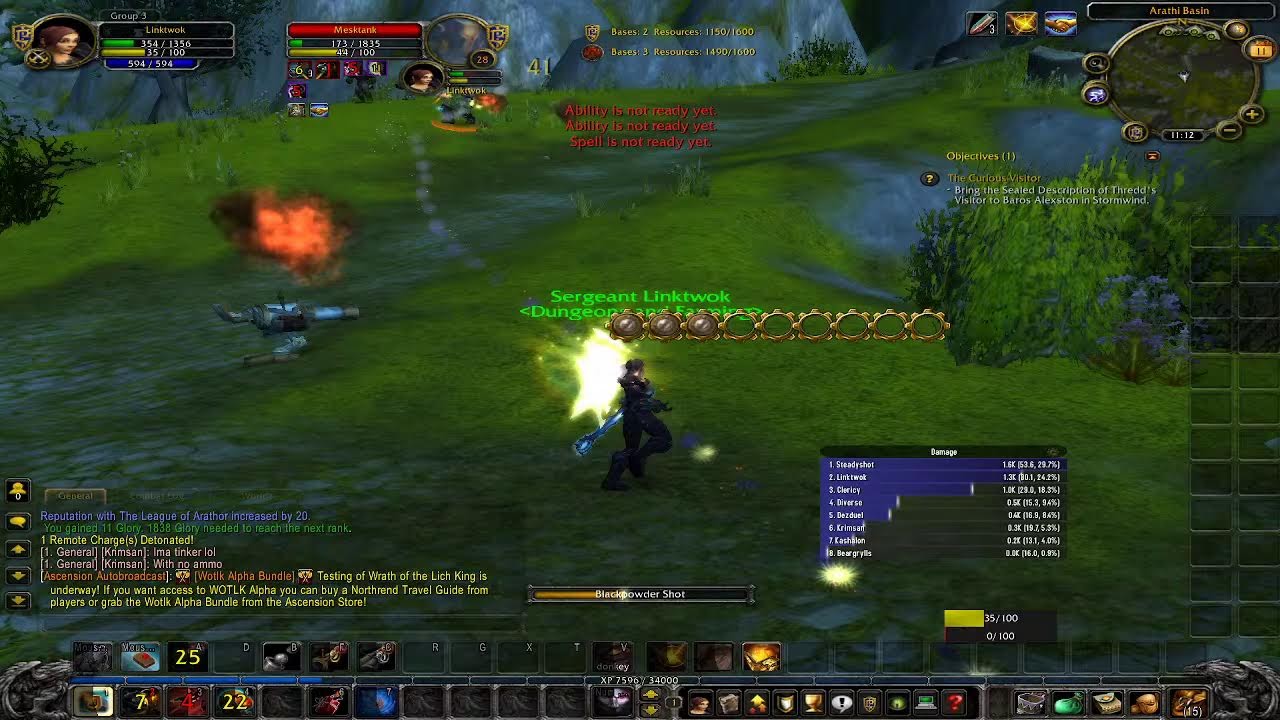 Wow Ascension: Tinker to 30 then most requested class