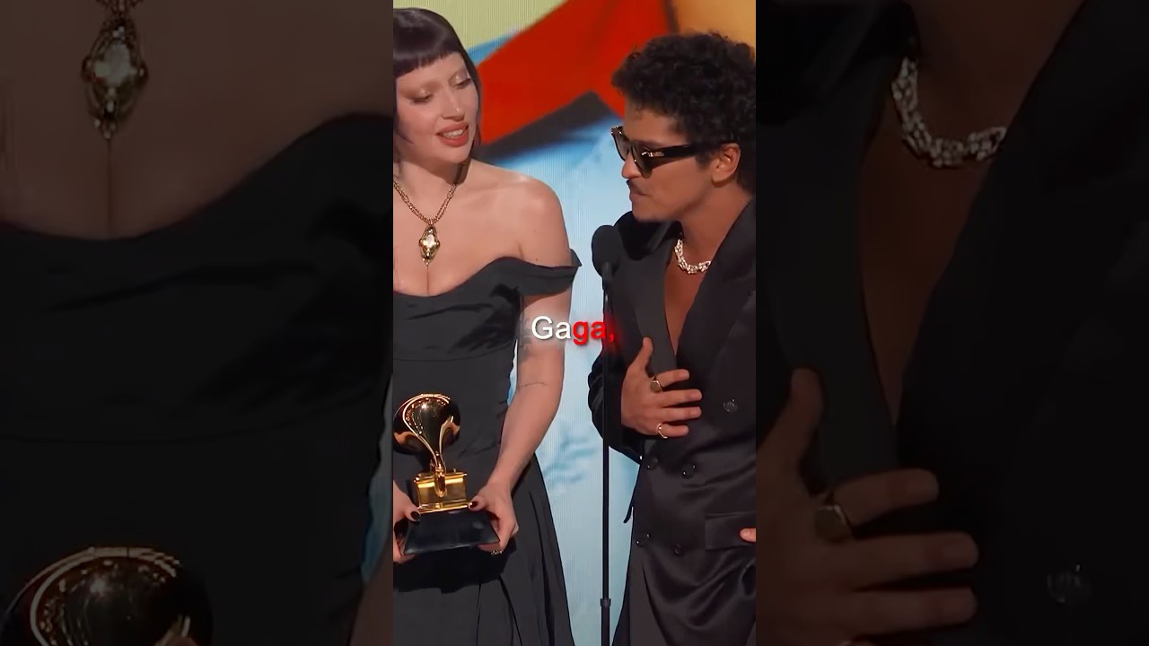 Bruno Mars and Lady Gaga WON a GRAMMY!! 😍❤️