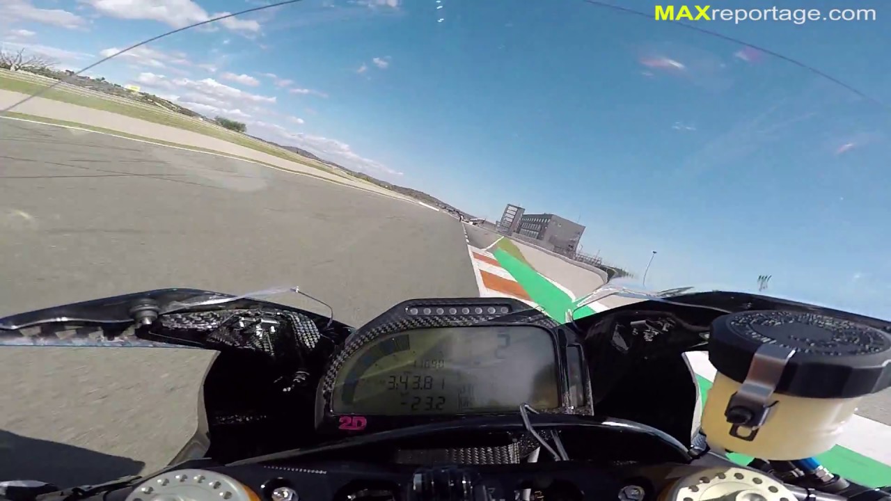 BMW HP4 RACE  Kenny Foray POV Ricardo Tormo track in Valencia