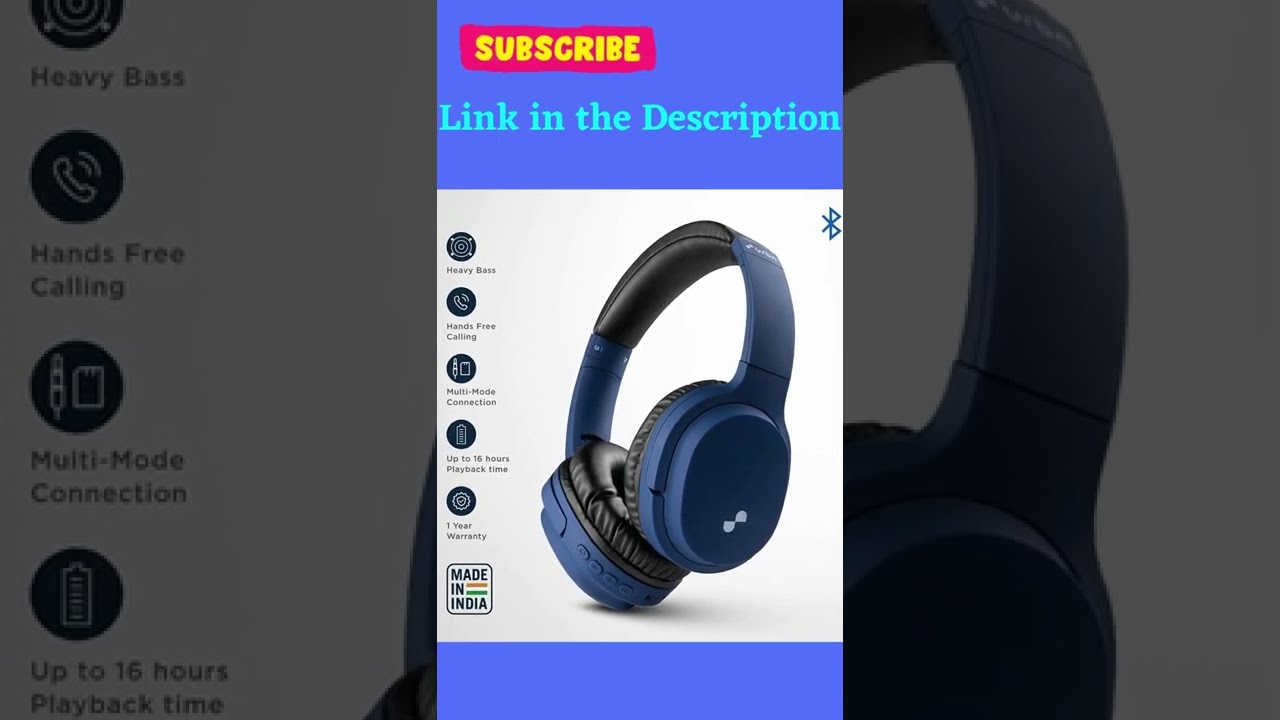 URBN Thump550 HD Sound Deep Bass Wireless Bluetooth Headphone with in-Built Mic|#shorts #headset #CG