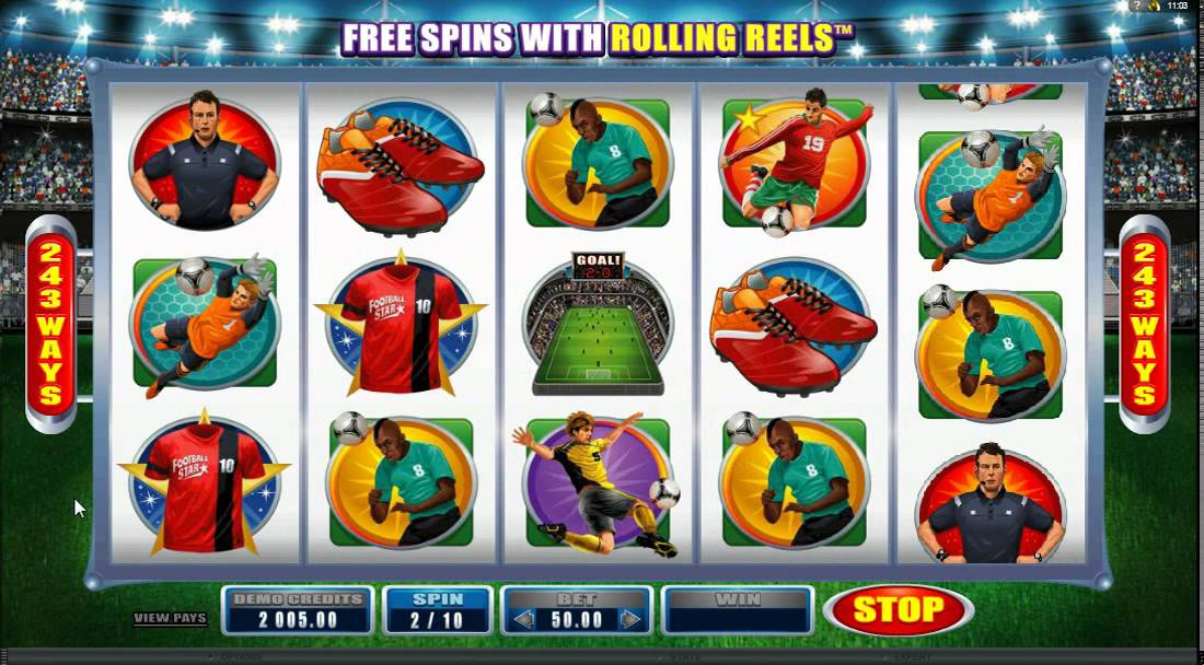 Football Star - Video Slot With 243 Ways To Win by Microgaming