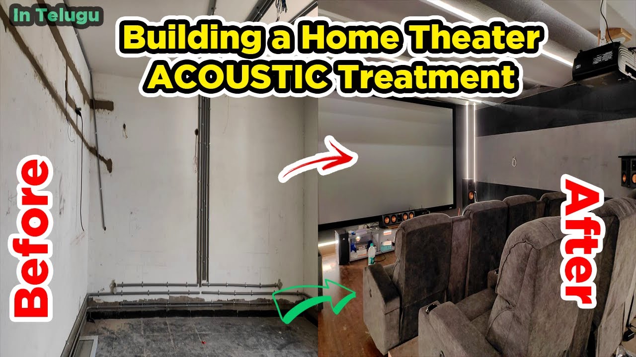 Building a home theater Acoustic work | How to do acoustic treatment for home theater