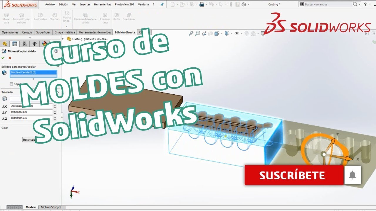 Curso de moldes con SOLIDWRKS para principantes