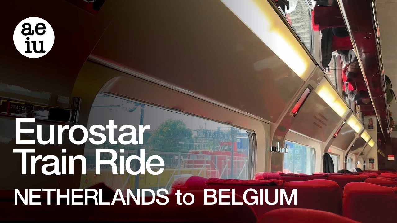 Taking the Eurostar Train from Amsterdam Centraal to Antwerpen Centraal Station in Belgium