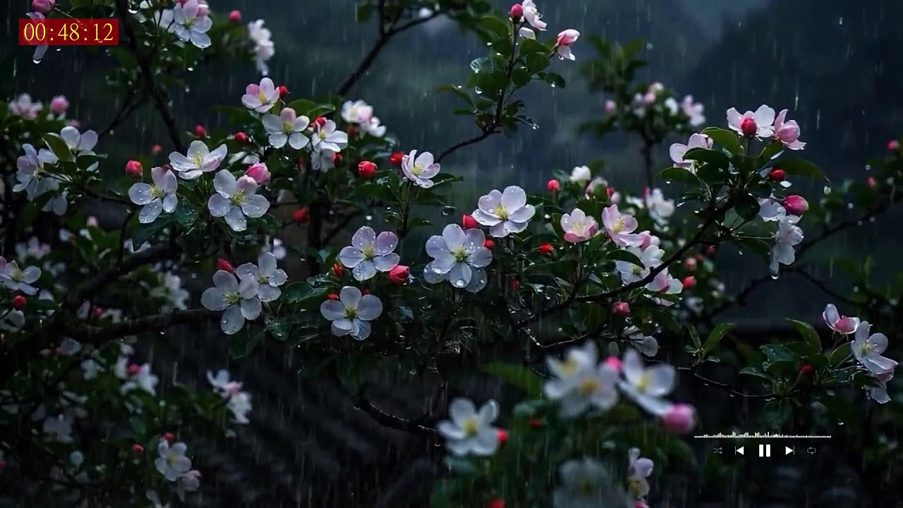 Deep Sleep Nature Sounds with Heavy Rain and Thunder