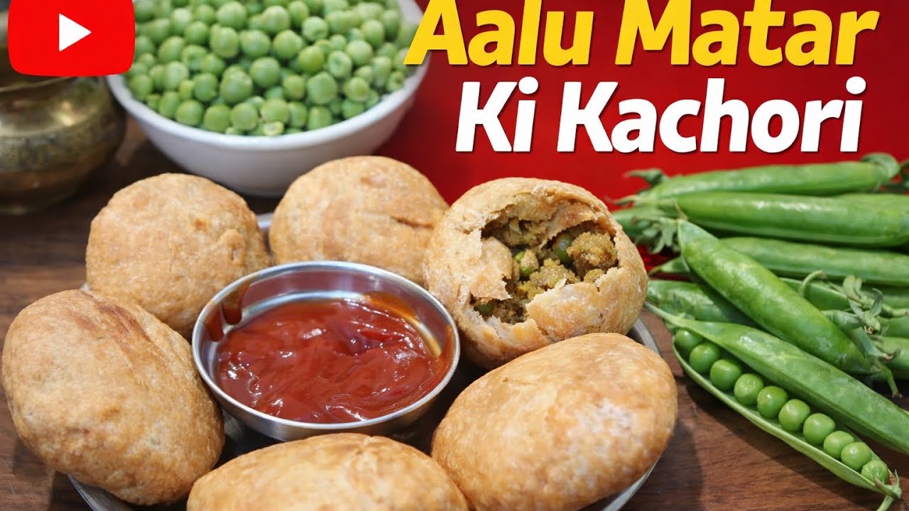 आलु मटर की खस्ता क्रिस्पी कचोरी 😋😋#recipe 