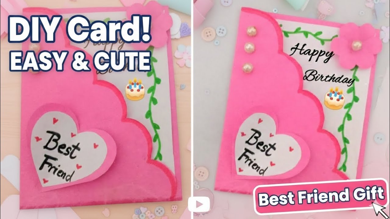 DIY Birthday Greeting Card Tutorial | Make a Stunning Handmade Card in 10 Minutes