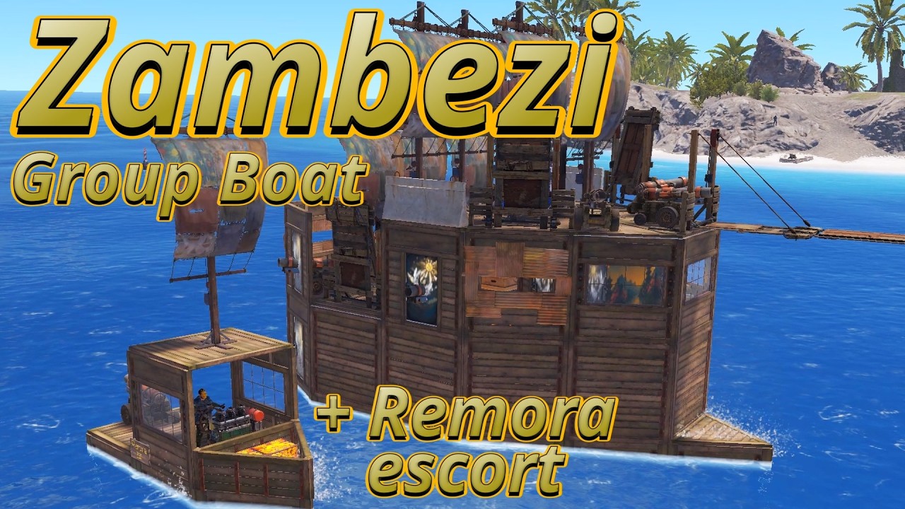 Zambezi | Rust Group/Clan Boat Base with Detachable Escorts