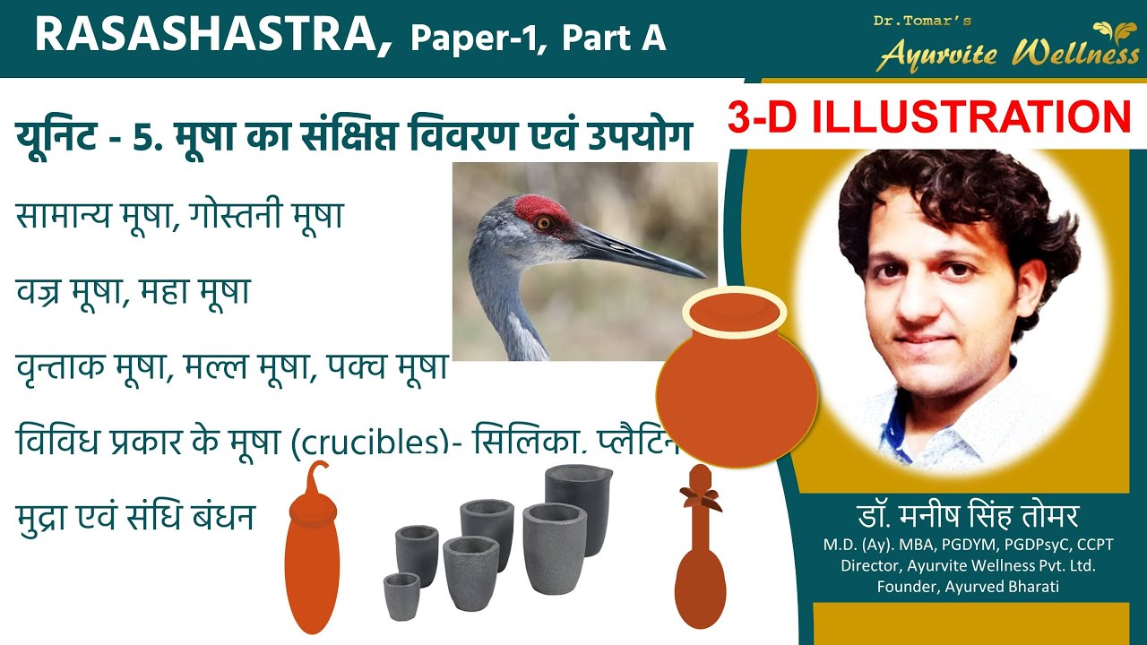 यूनिट 5. रसशास्त्र पेपर 1, पार्ट A, मूषा का संक्षिप्त विवरण एवं उपयोग, BAMS 2nd year online class