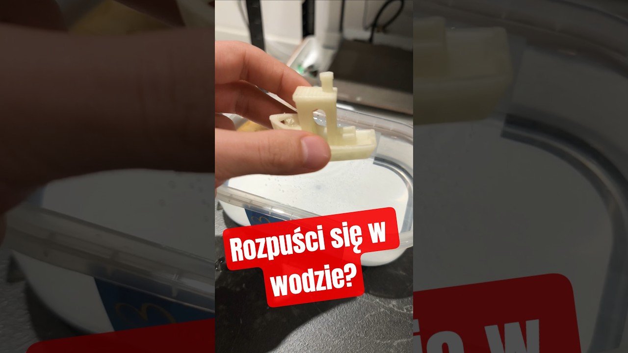 Water-soluble Filament Test! #filament #3dprinting