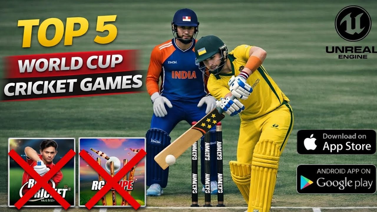 Top 5 Realistic Cricket Games For Android 🤯 Best Mobile Cricket Games 2026