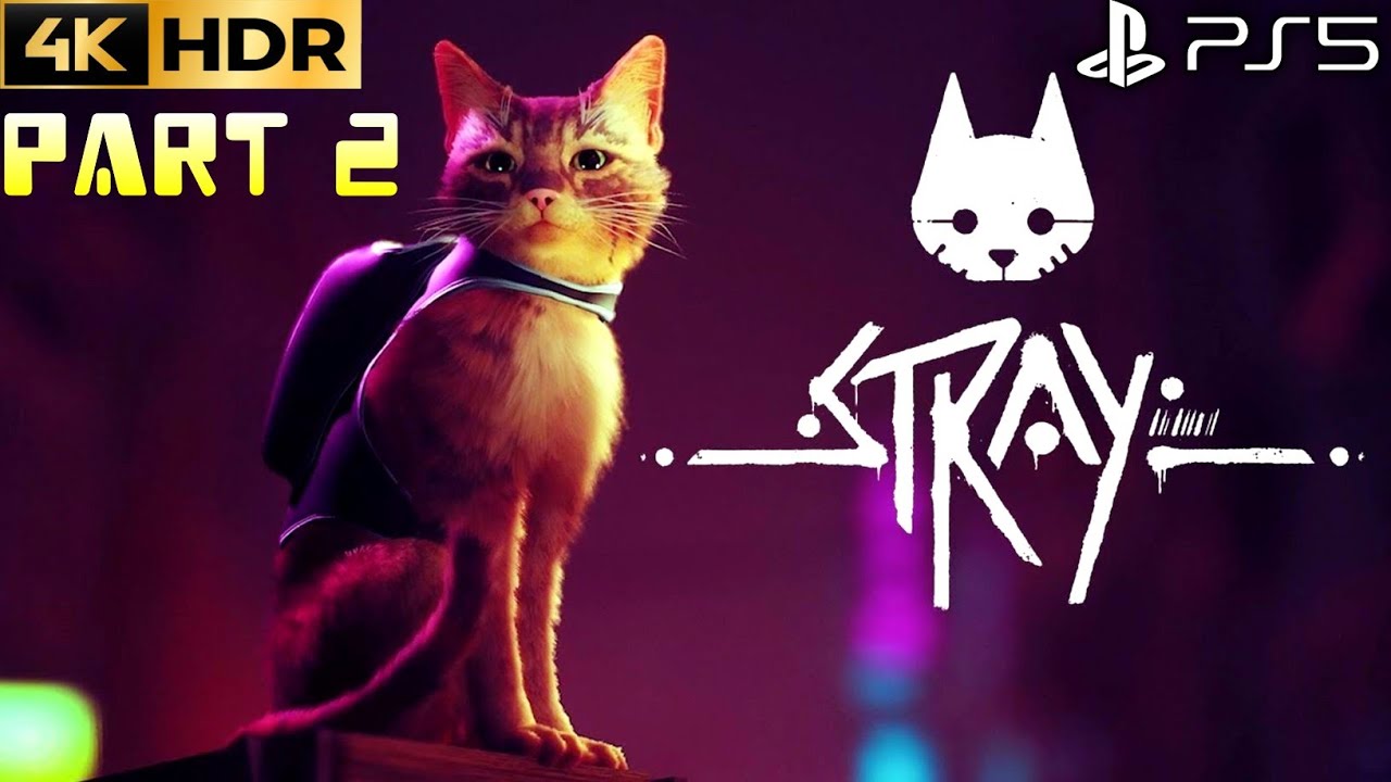 Dead City STRAY PS5 Gameplay Walkthrough 4K 60FPS HDR Part 2 FULL GAME No Commentary |Stray Cat Game